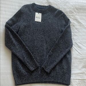 Barbour Men's navy & white Crewneck Sweater